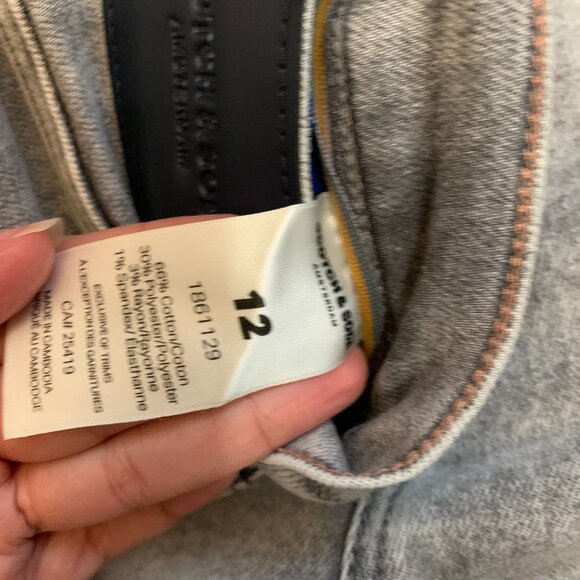 Scotch & Soda Gray Wash Straight Leg Jeans Size (12) 31/32 Worn Once - Picture 4 of 6